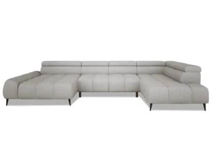 Coltar cu reglaj electric SANTO XL cu tetiere reglabile, personalizabil 377x211x180cm